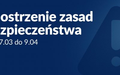 Wprowadzone zasady w związku z nowymi obostrzeniami
