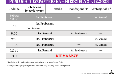 24.12.2023 – IV niedziela Adwentu