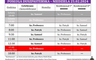 25.02.2024 – II niedziela Wielkiego Postu
