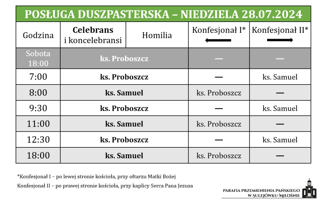 28.07.2024 – XVII niedziela zwykła