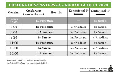 10.11.2024 – XXXII niedziela zwykła
