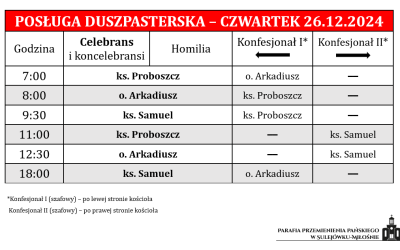 26.12.2024 – Święto św. Szczepana