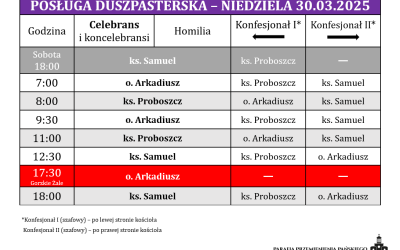 30.03.2025 – IV niedziela Wielkiego Postu