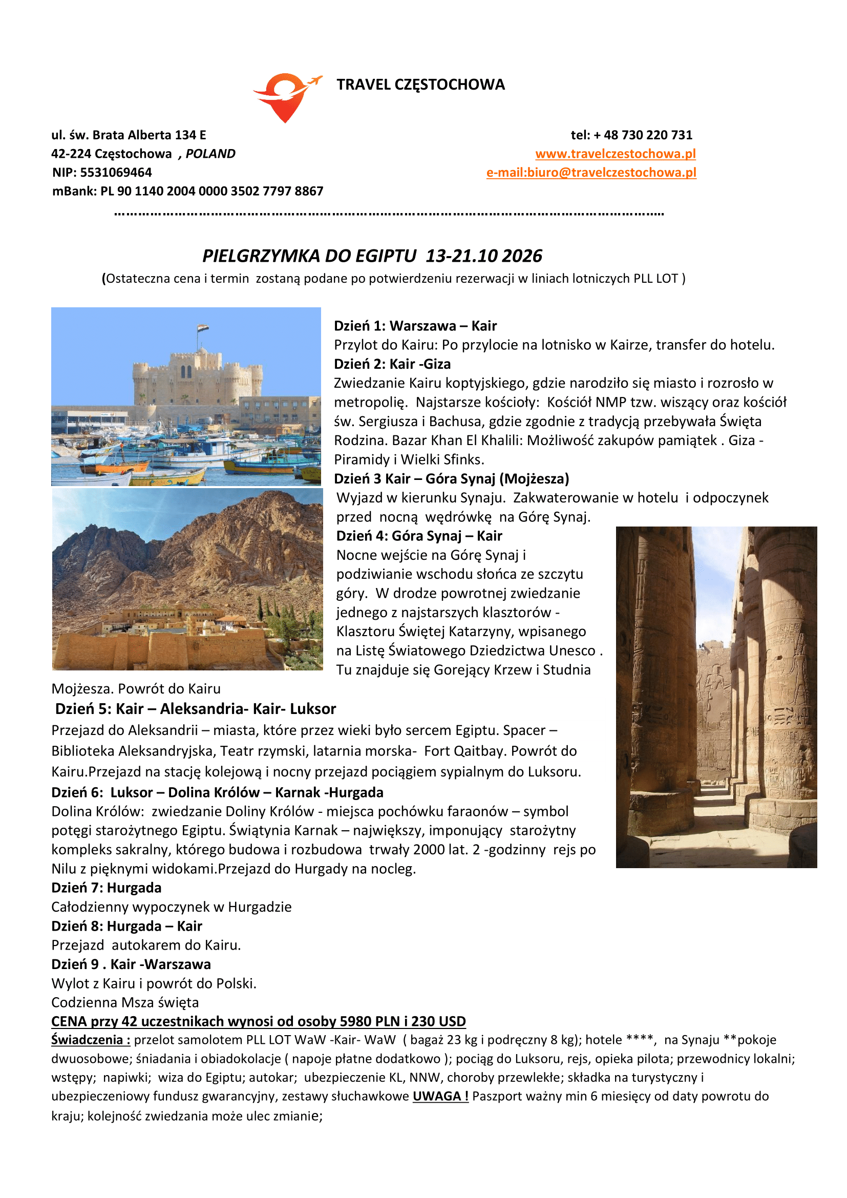 Ks. Dariusz Egipt nowy program -1