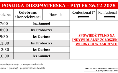 26.12.2025 – Święto św. Szczepana