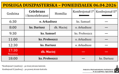 06.04.2026 – Poniedziałek Wielkanocny