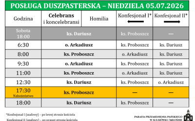 05.06.2026 – XIV Niedziela Zwykła