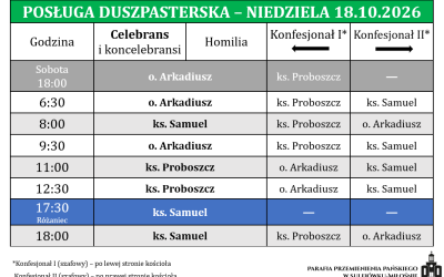 18.10.2026 – XXIX niedziela zwykła